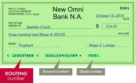 omni routing number